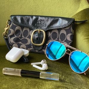 Coach Clutch/Wristlet, Navy